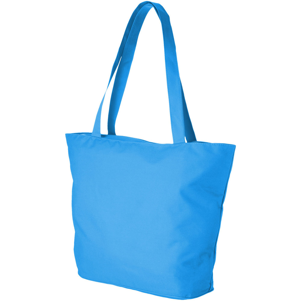 Panama polyester draagtas met rits 20L - Process blue