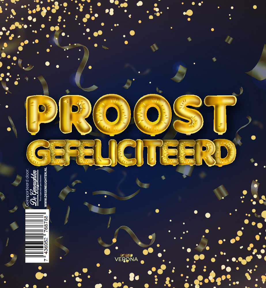 Rode Wijn Proost Gefeliciteerd Rosso Verona - 75cl