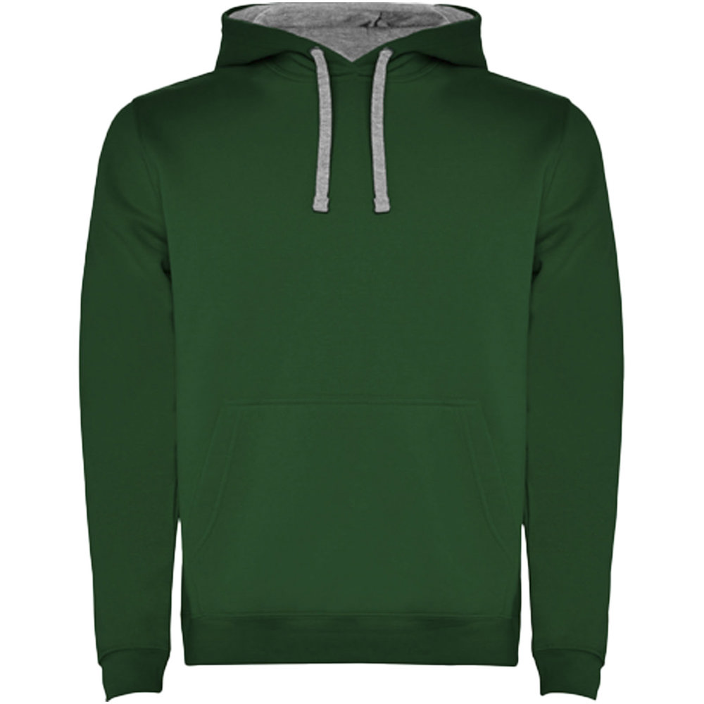 Urban 280 g/m² hoodie voor heren - Flessengroen, Gemêleerd grijs