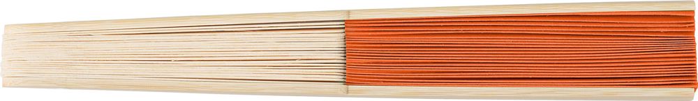 Bamboe handwaaier Elio - Oranje