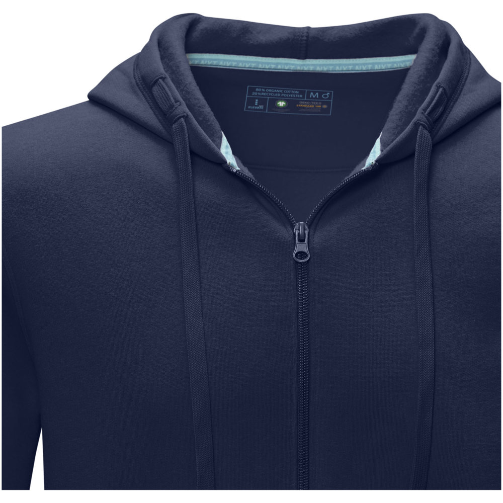 Ruby heren biologische gerecyclede hoodie met volledige rits