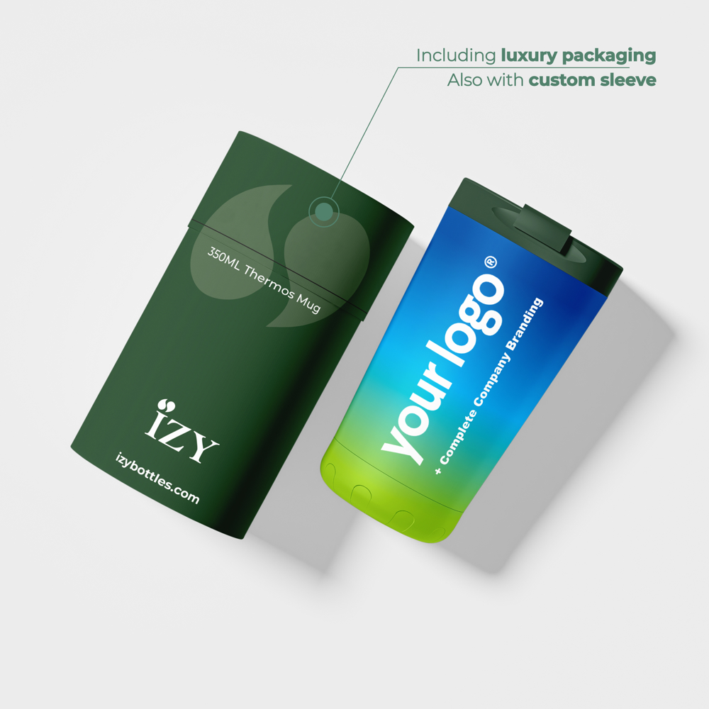 Thermosbeker / Koffiebeker - Groen - 350 ml