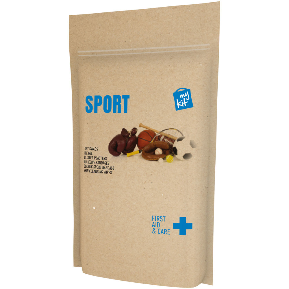 MyKit Sport set met papieren stazak - Kraftbruin