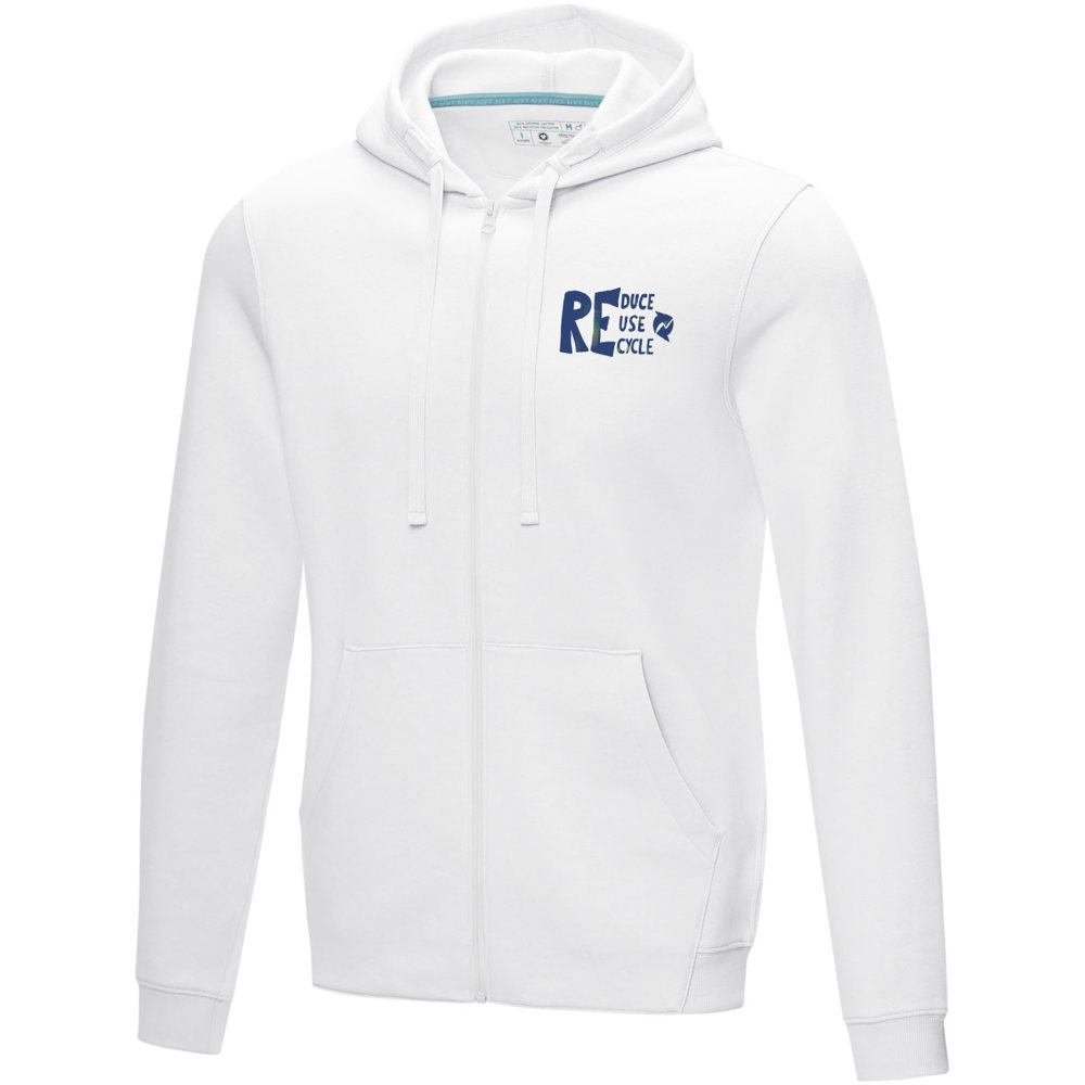 Ruby heren biologische gerecyclede hoodie met volledige rits