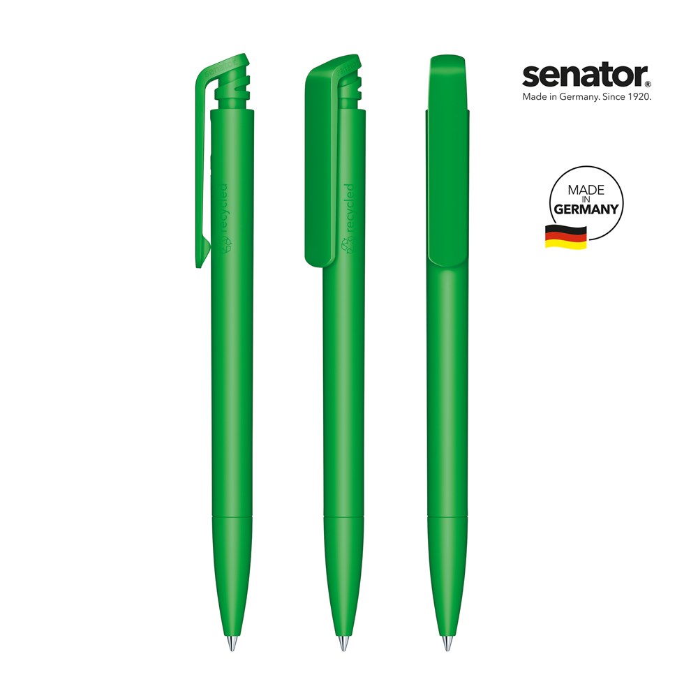 senator® Trento Matt Recycled retractable pen - Green