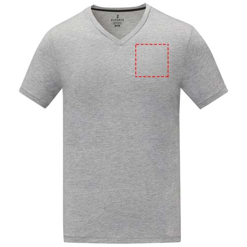 Somoto Heren T-shirt met V-hals en korte mouwen 