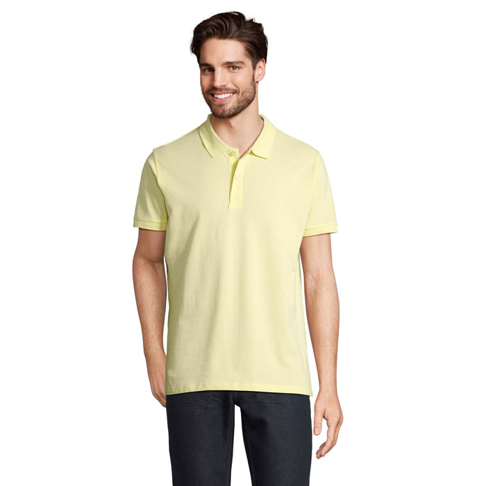 PLANET MEN - PLANET HEREN Polo 170g - Licht Geel