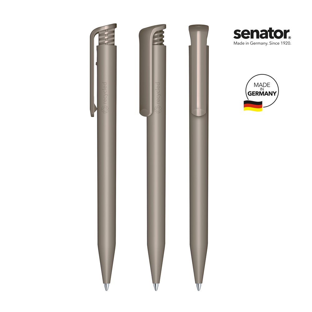 senator® Super Hit Matt Recycled  retractable pen - grijs Warm grijs 10