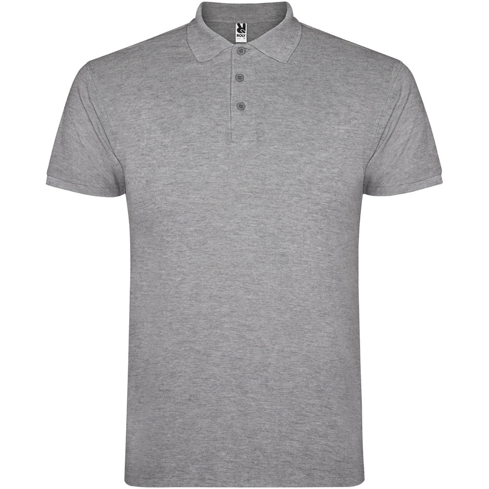 Star 200 g/m² herenpolo met korte mouwen - Gemêleerd grijs