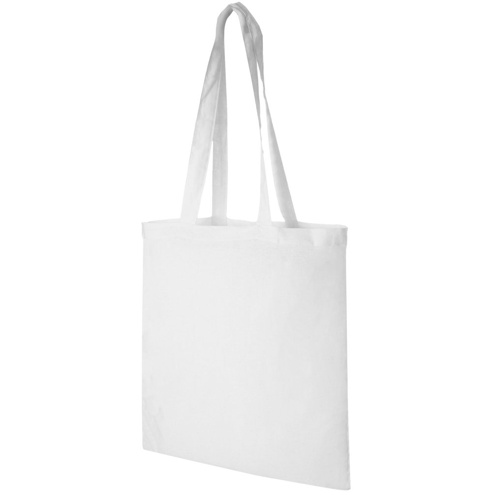 Madras 140 g/m² katoenen draagtas 7L - Wit