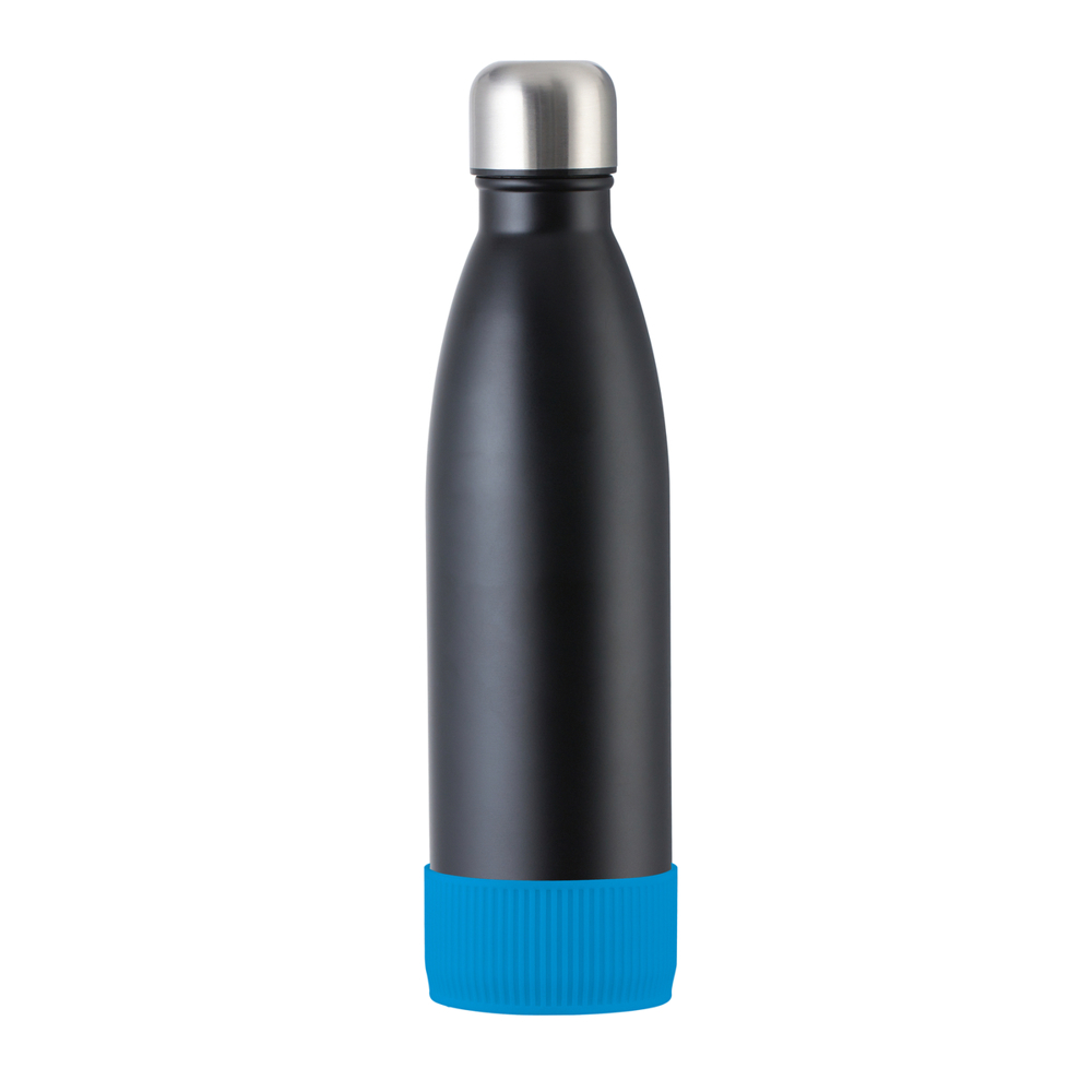 Fles RETUMBLER-myTOULON - cyaan, zwart, zilver
