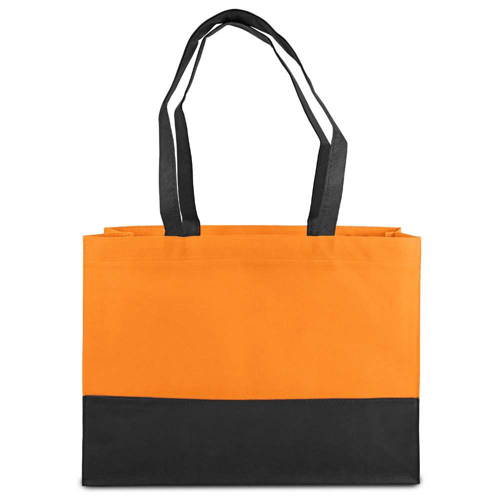 ROMA – Shopper met bodem- en zijvouwen - Orange/Zwart