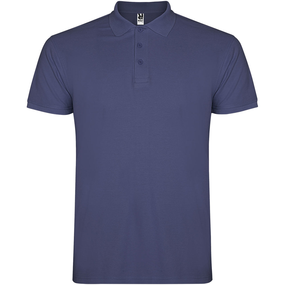 Star 200 g/m² herenpolo met korte mouwen - Denim blauw