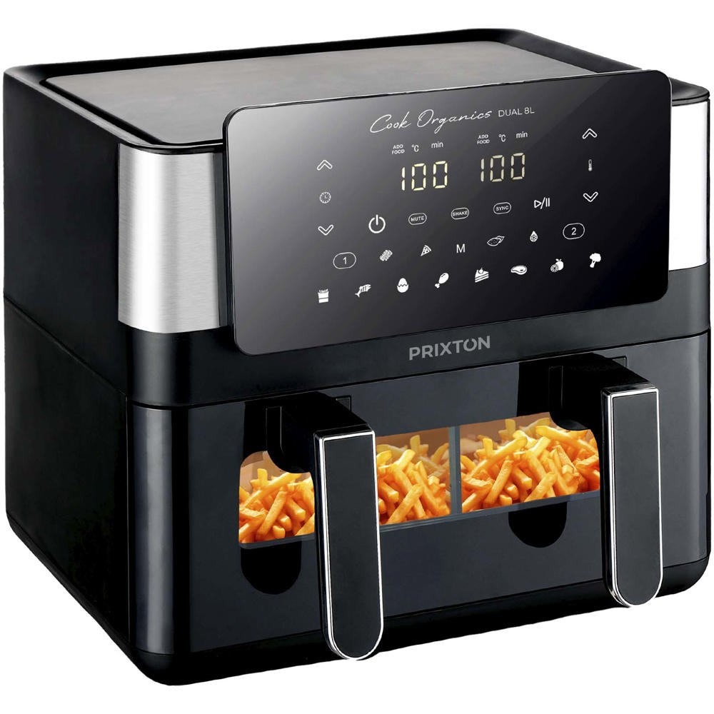 Prixton Cook Organics dubbele airfryer 8 l