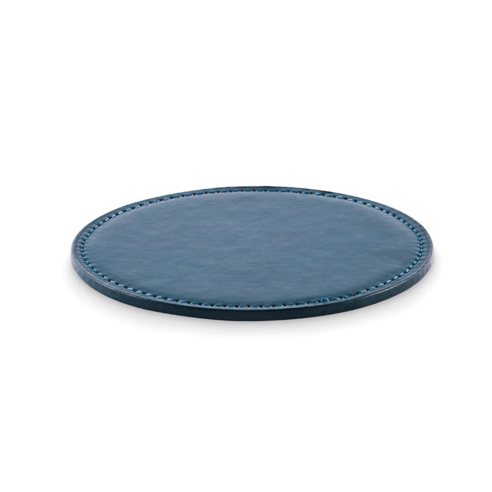 POSA - Ronde onderzetter in PU - Marineblauw
