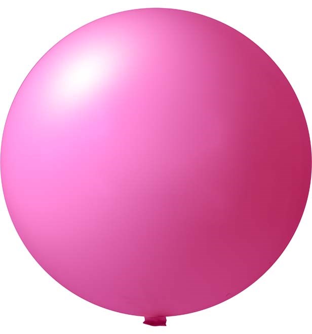 Reuzenballonnen bedrukt Ø 80 cm - Magenta (4440) Pastel (± PMS 213)