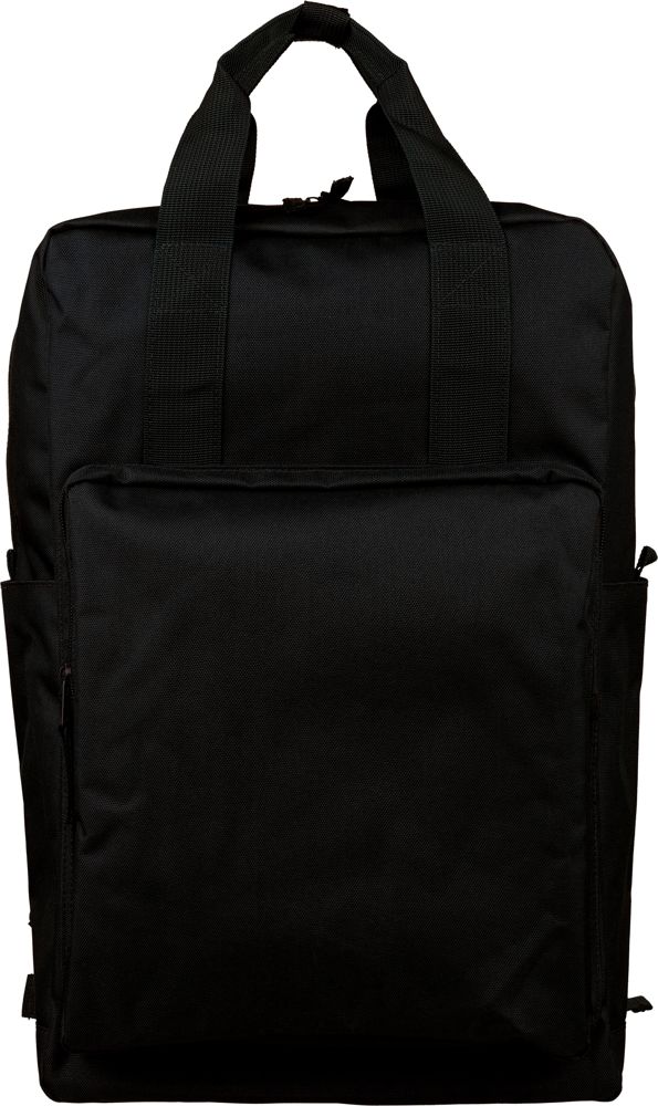 Gerecyclede (900D) polyester rugzak Amalia - Zwart