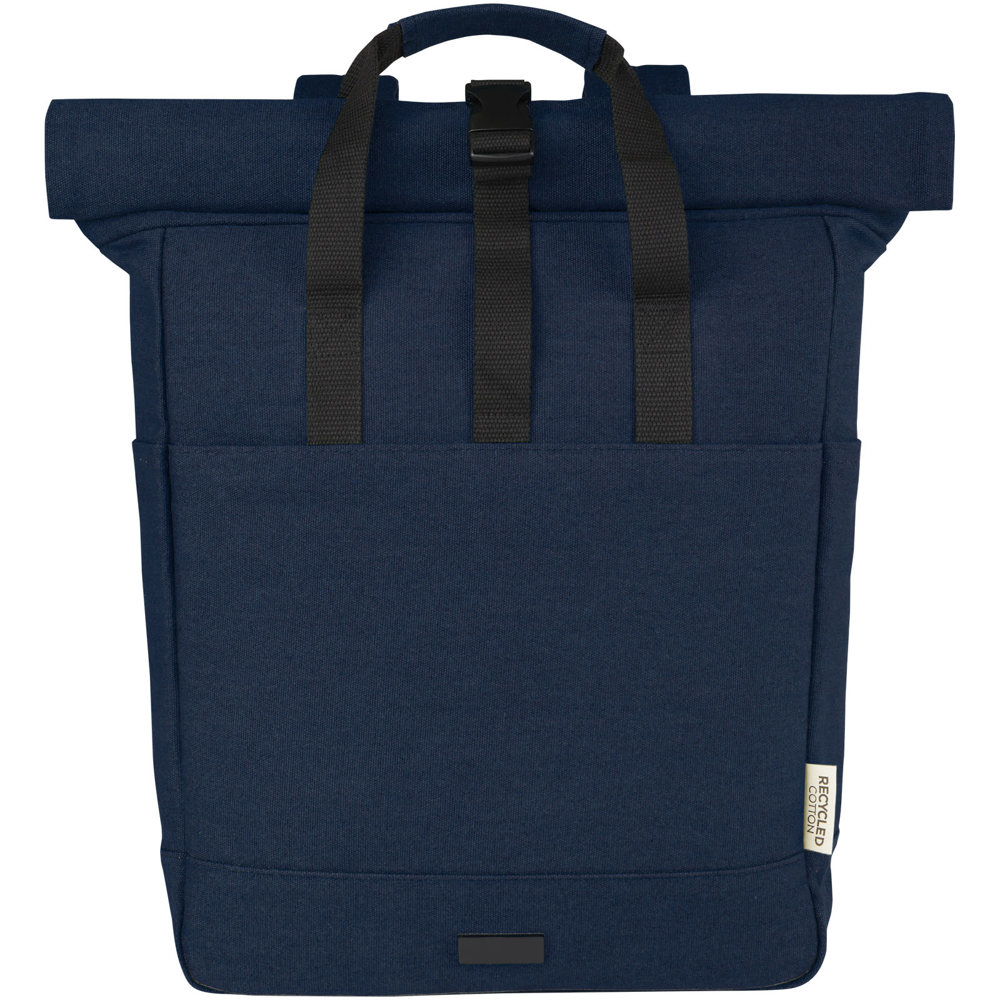 Joey 15 inch GRS gerecyclede canvas rolltop laptoprugzak 15 l