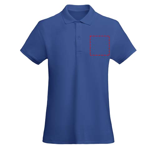 Prince 210 g/m² biologisch katoenen damespolo met korte mouwen