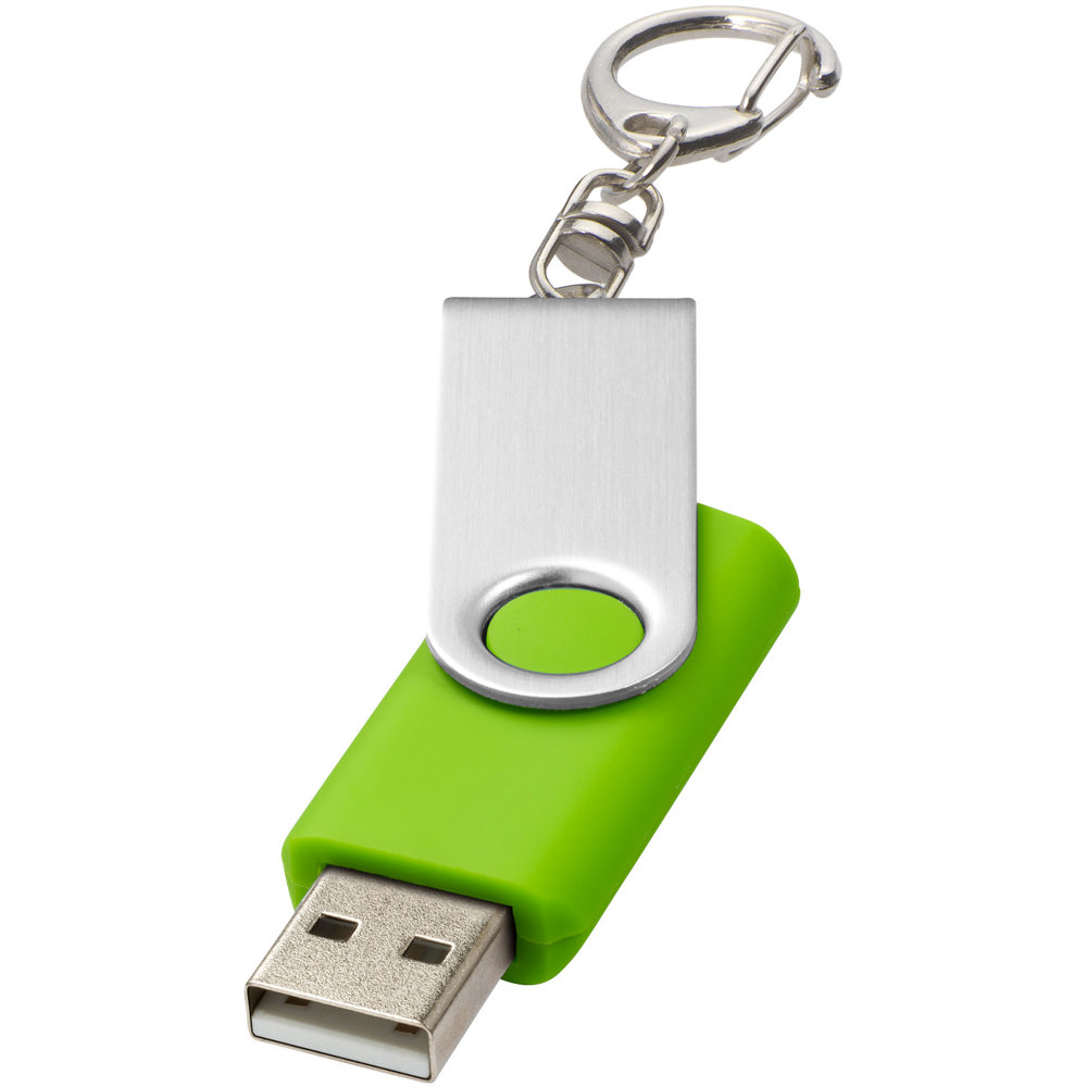 Rotate USB met sleutelhanger - Lime
