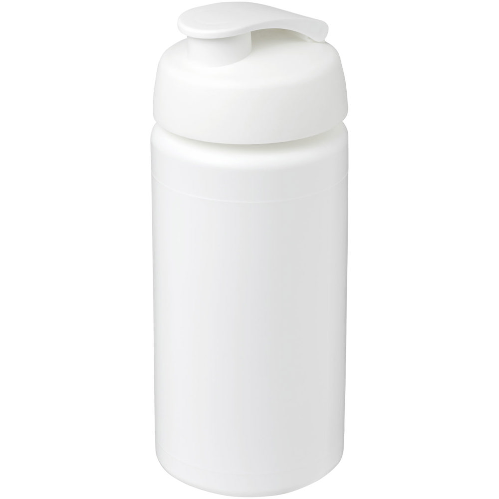 Baseline® Plus grip 500 ml sportfles met flipcapdeksel - Wit