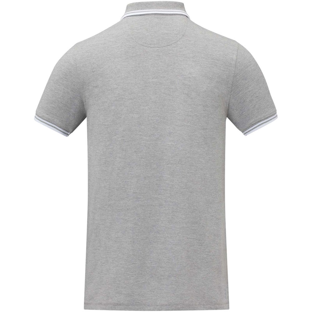 Amarago 200 g/m² tipping herenpolo met korte mouwen