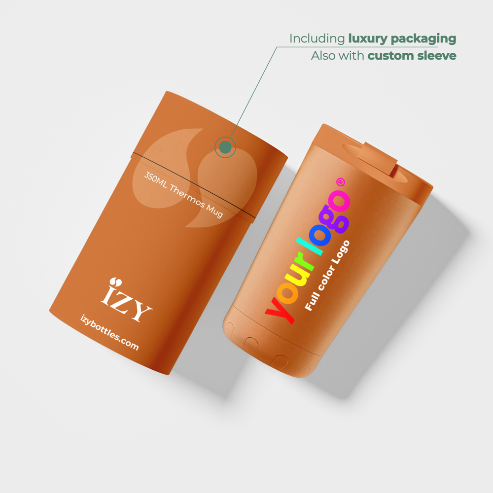 Thermosbeker / Koffiebeker - Oranje - 350 ml