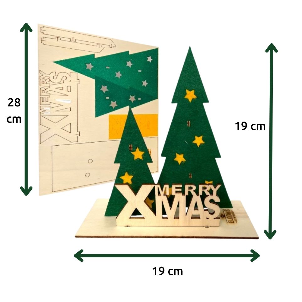 Happy Xmas Mini 'Your logo' - yellow stars