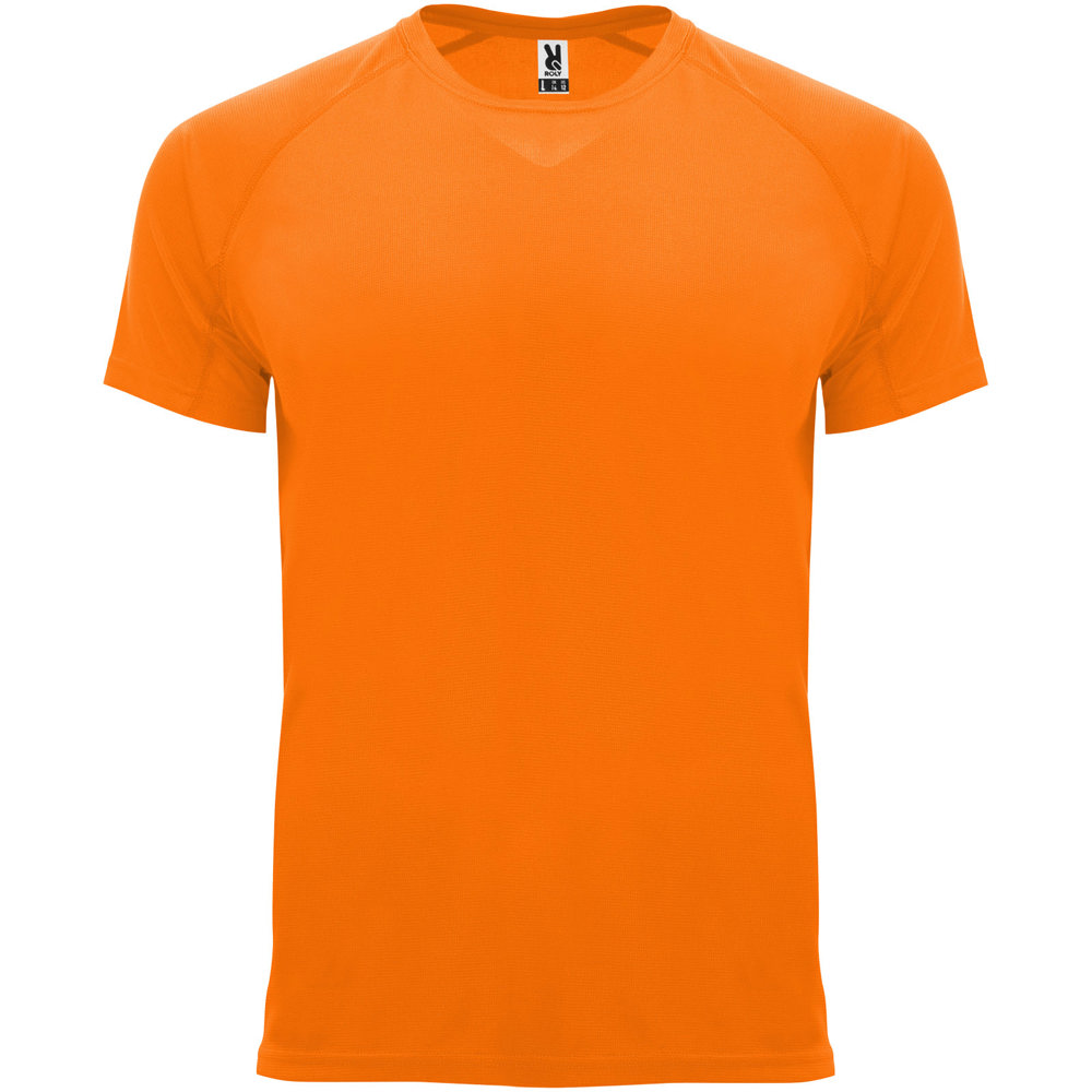 Bahrain 135 g/m² sportshirt met korte mouwen voor heren - Fluor oranje