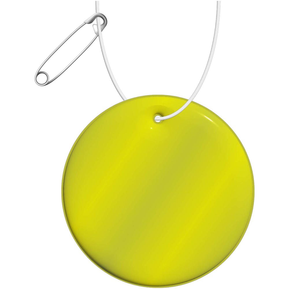 RFX™ H-16 ronde lichtgewicht reflecterende PVC hanger, medium - Neon Geel
