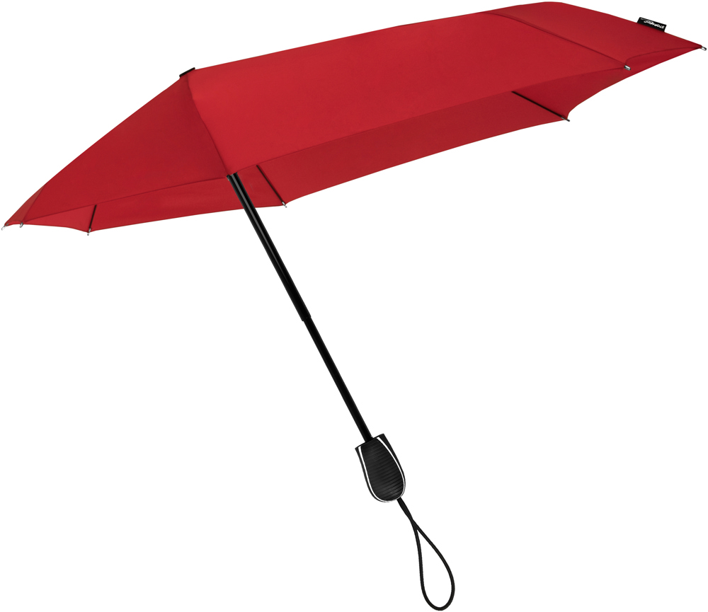 STORMaxi - Arodynamische opvouwbare stormparaplu - Handopening - Windproof -  90 cm - Rood (± PMS 1797C)