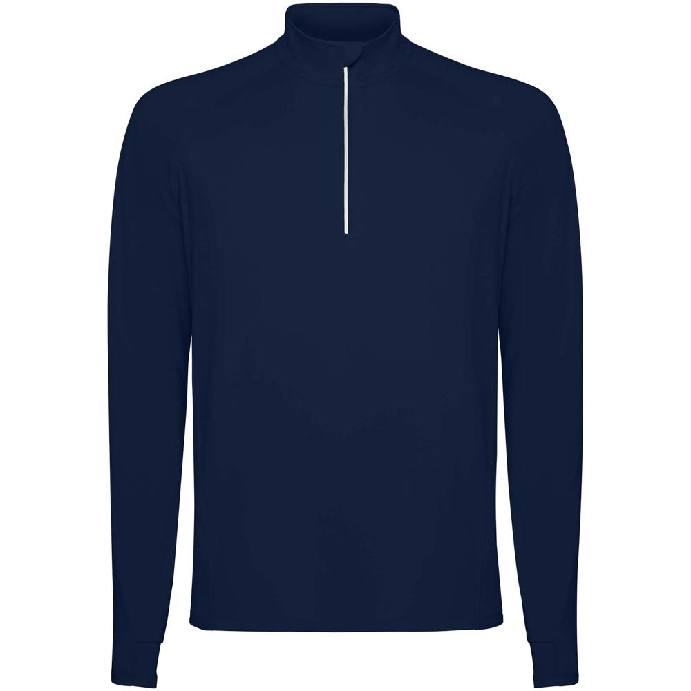 Estambul 200 g/m² herensweater met lange mouwen en halve rits - Marineblauw