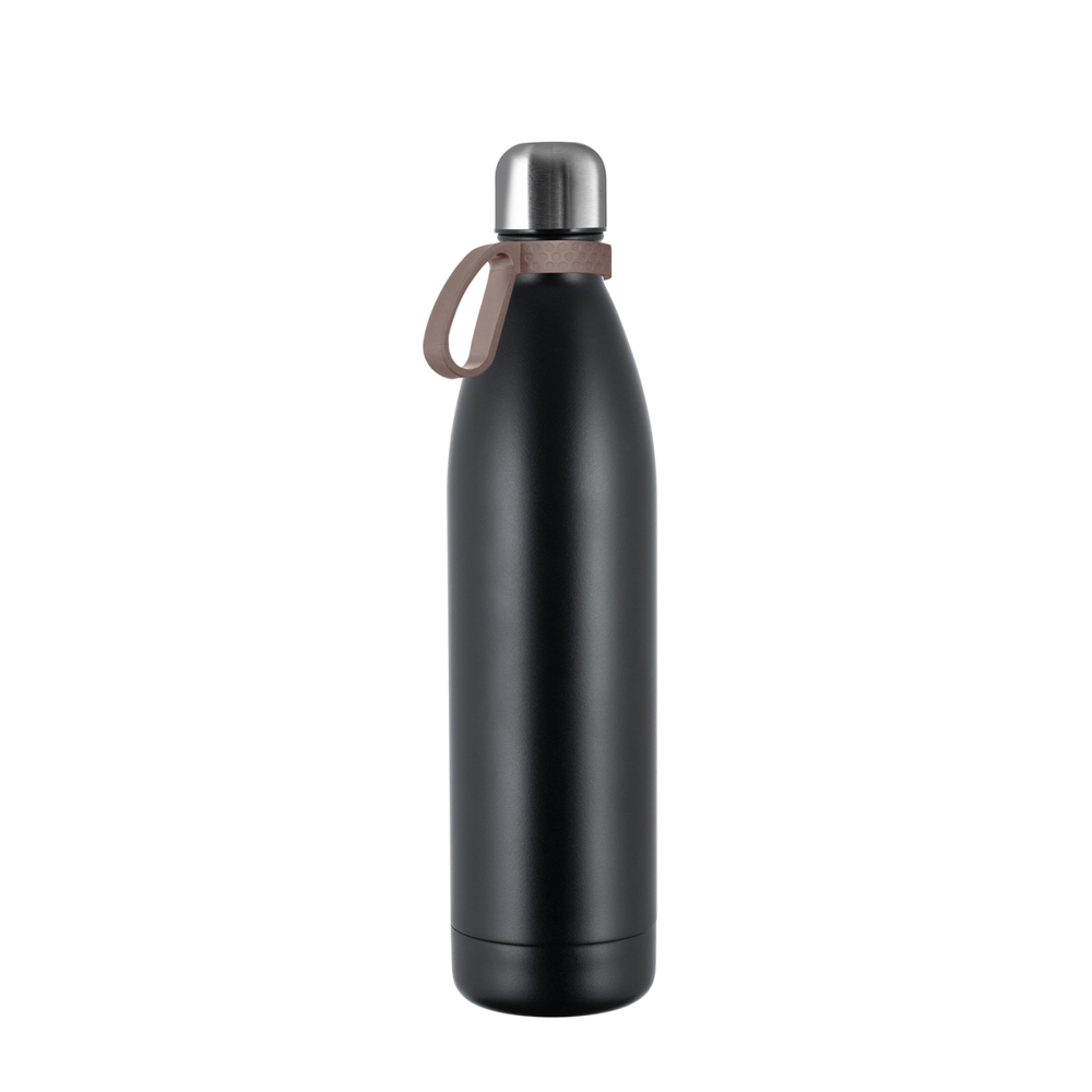 Thermofles RETUMBLER-NIZZA XL - zwart, zilver, bruin