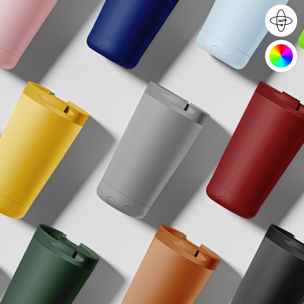 Thermosbeker / Koffiebeker - 350 ml - Grijs