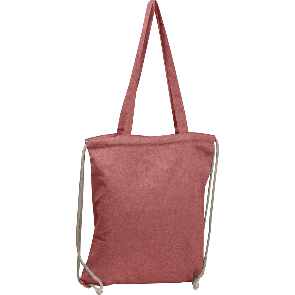 Tas van gerecycled katoen Addison - Rood