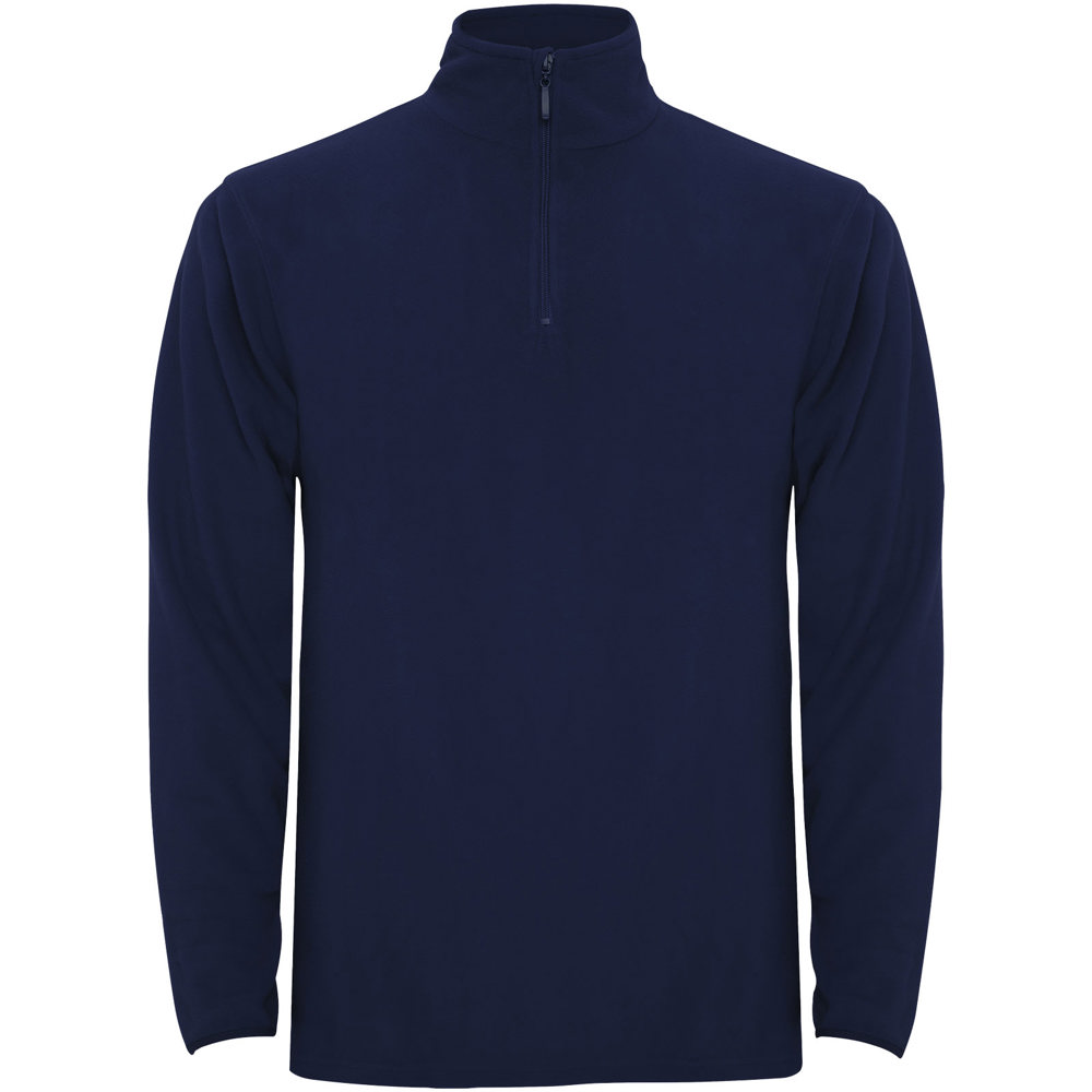 Himalaya fleece herenjack met kwartrits - Marineblauw