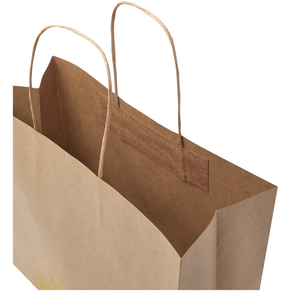 Papieren tas 120 g/m2 gemaakt van kraftpapier met gedraaide handvaten - 31 x 12 x 25 cm