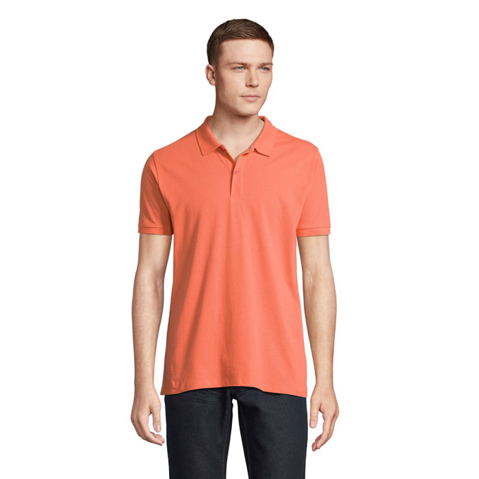 PLANET MEN - PLANET HEREN Polo 170g - Pop Orange