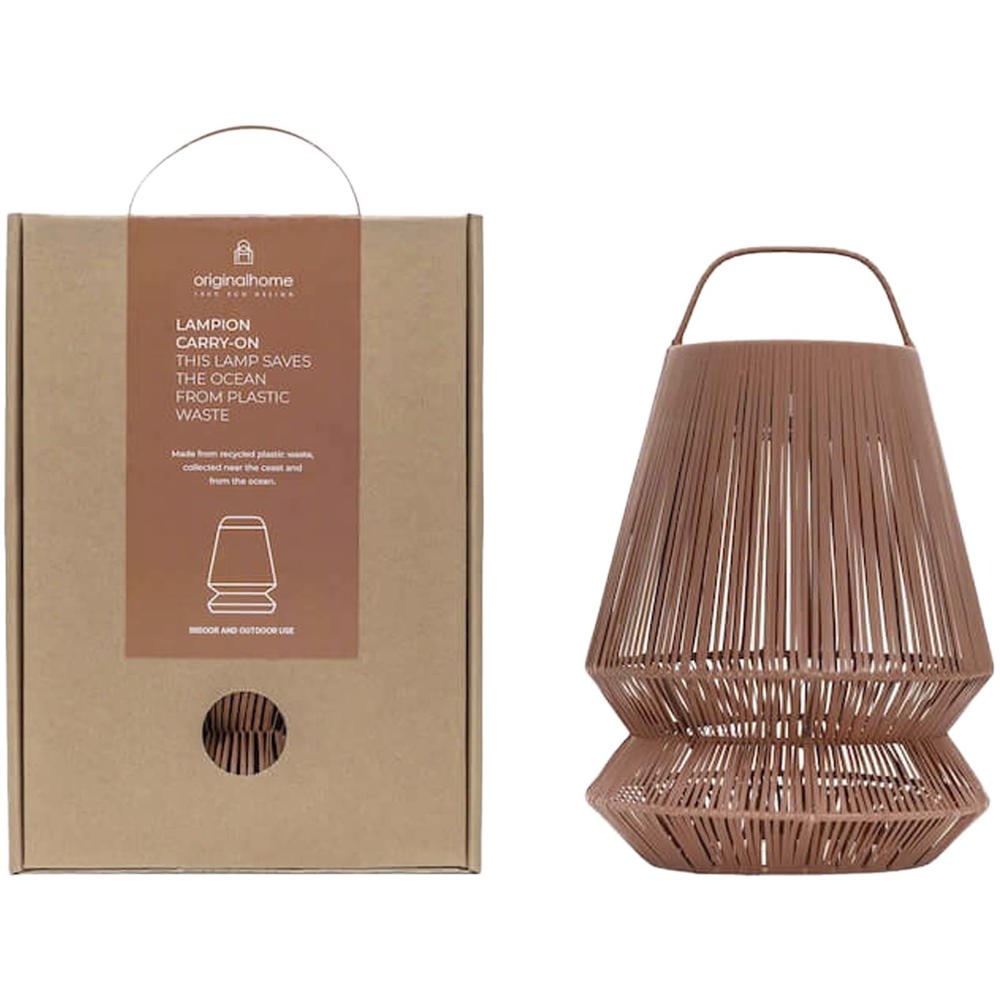 Originalhome Lampion gerecyclede draagbare lampenkap - Baksteenrood