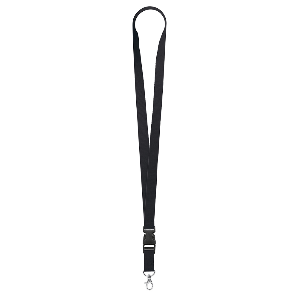 Keycord "standaard", breedte 20 mm - Zwart