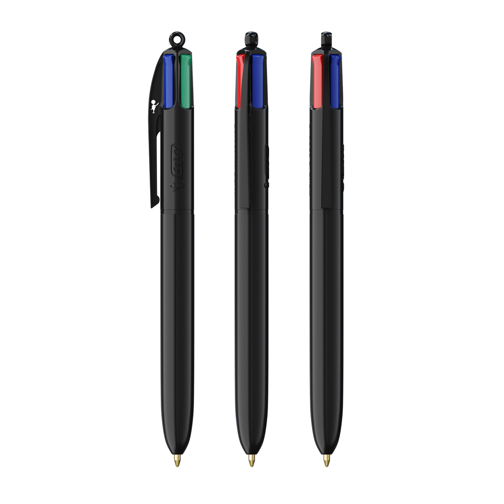 BIC® 4 Colours® balpen - zwart