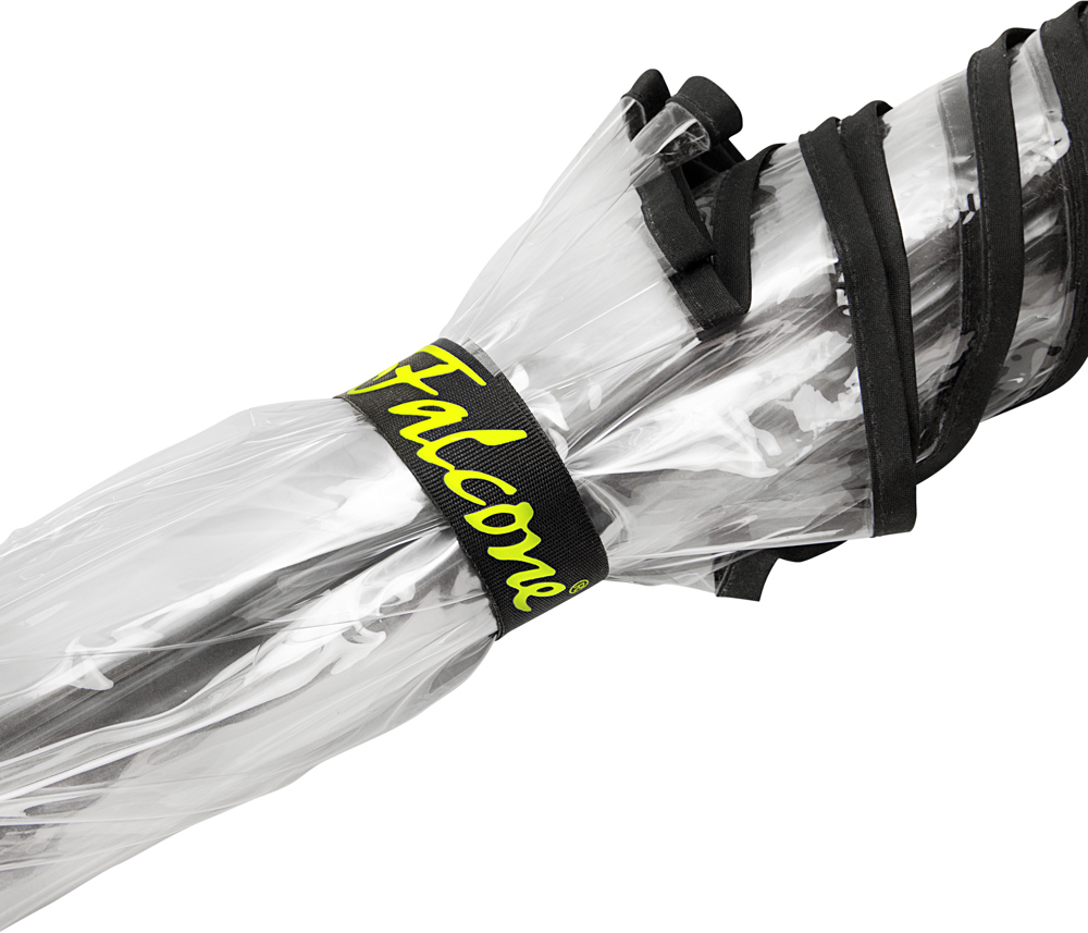 FALCONE - Transparant - Handopening - Windproof -  120 cm - Transparant