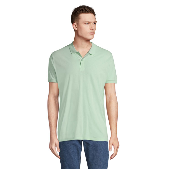 PLANET MEN - PLANET HEREN Polo 170g - Frozen Green