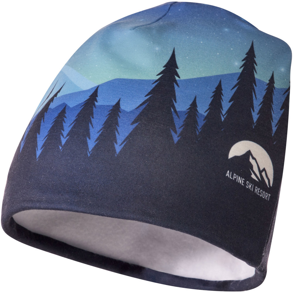 Loki sublimatie RPET beanie met een fleecelaag - Wit