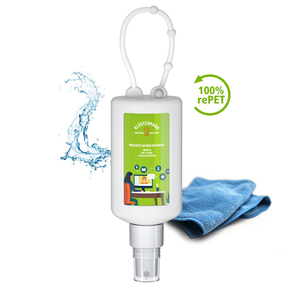 Smartphone & Werkplekreiniger, 50 ml Bumper frost, Body Label (R-PET)