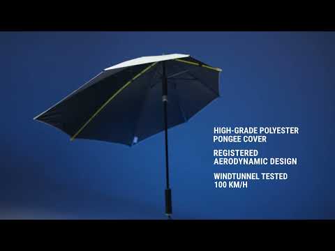 STORMaxi - Arodynamische stormparaplu - Handopening - Windproof -  92 cm - Kobalt blauw