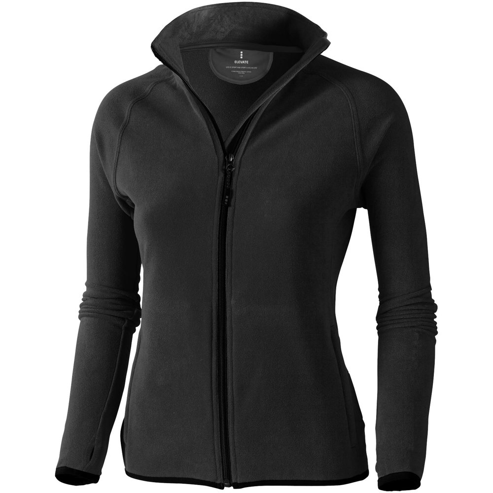 Brossard fleece dames jas met ritssluiting - antraciet