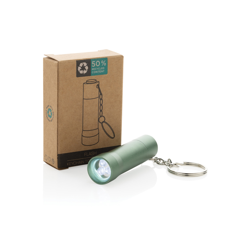 Flash RCS gerecycled aluminium sleutelhanger zaklamp