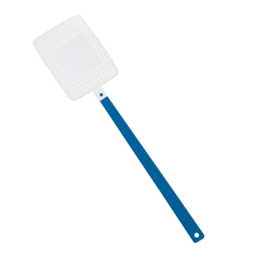 Vliegenmepper "vierkant" - blauw/wit