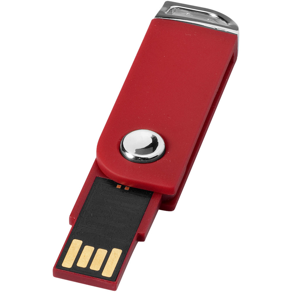 Swivel rectangular USB - Rood